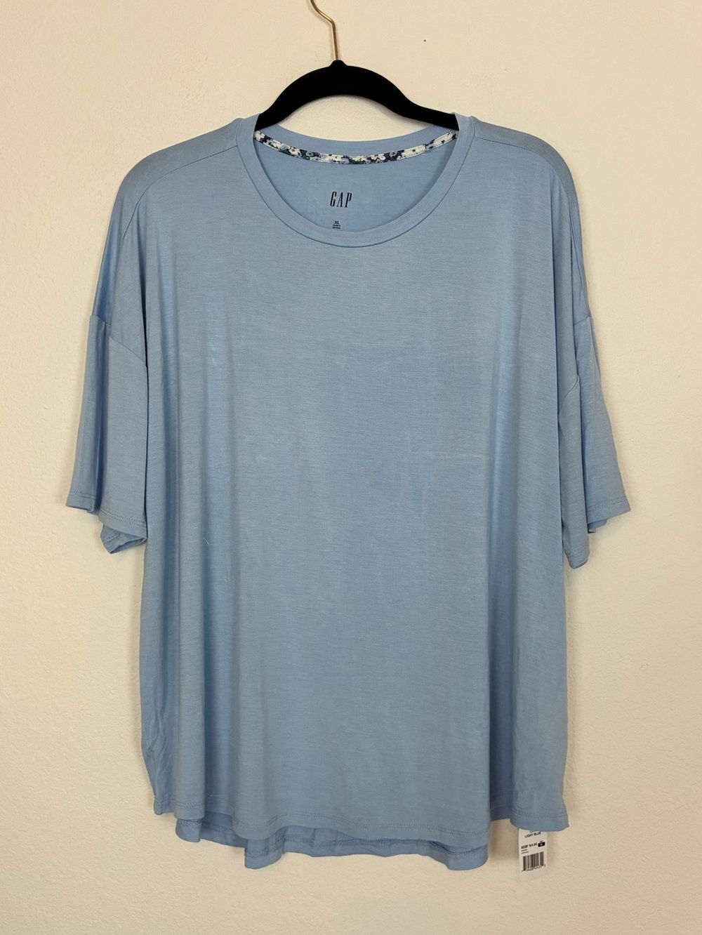 GAP NWT Boxy Rayon yummy Jersey Short Sleeve Crewneck Tee oversized